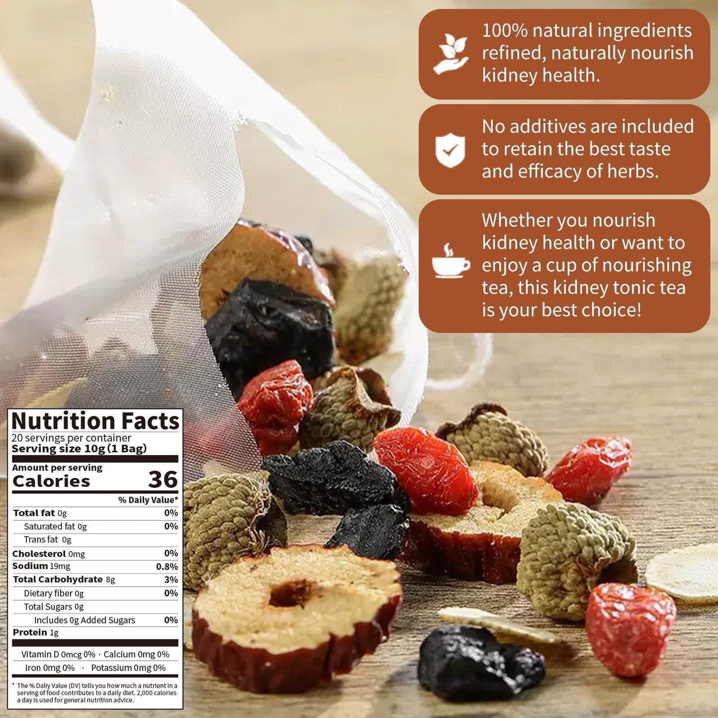 NESLEMY™ Ginseng & Mulberry Herbal Tea