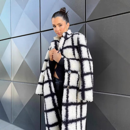 Women's Fashion Lapel Long Coat Overcoat
